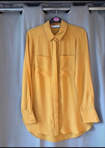 Chemise manches longues jaune