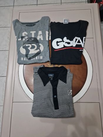 Trio de T-chirt G_Start Raw.