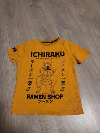 T shirt moutarde garçon naruto xs