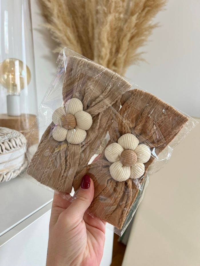 Lot de deux bandeaux fleur - photo numéro 2