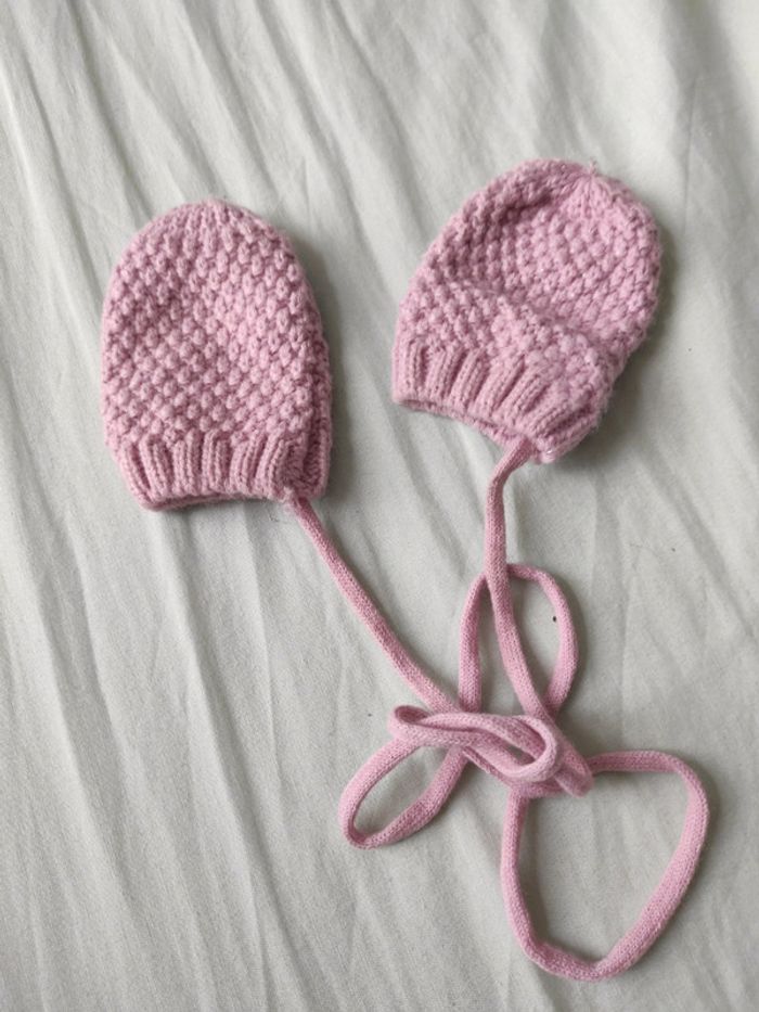 Moufles avec lien 6-12 mois