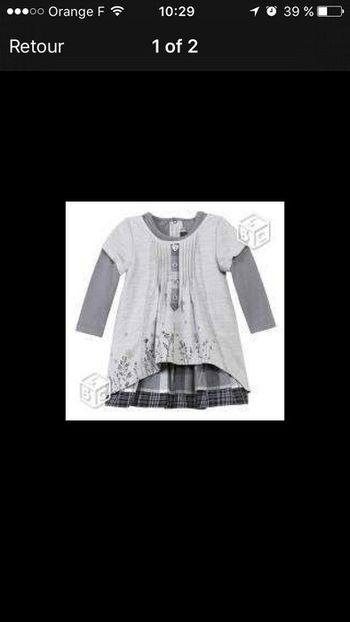 catimini robe gris perle 18 mois