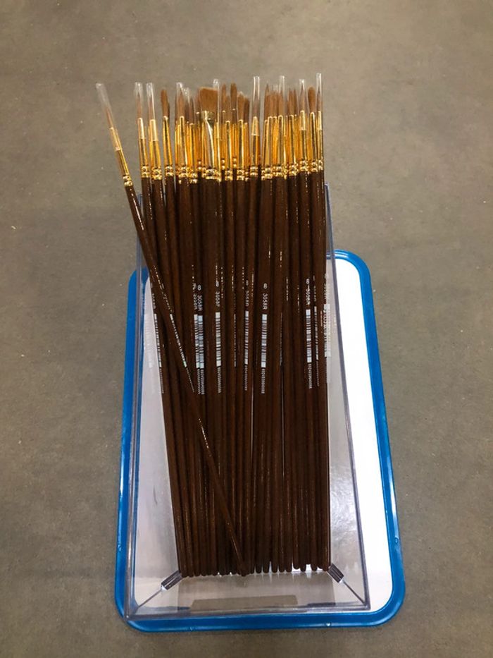 Pinceau aquarelle 3058R taille 8 en lot