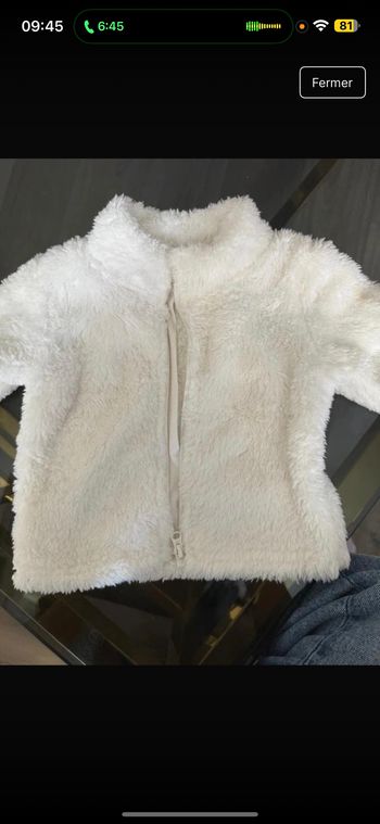Manteau veste hiver de 1a3 mois fille