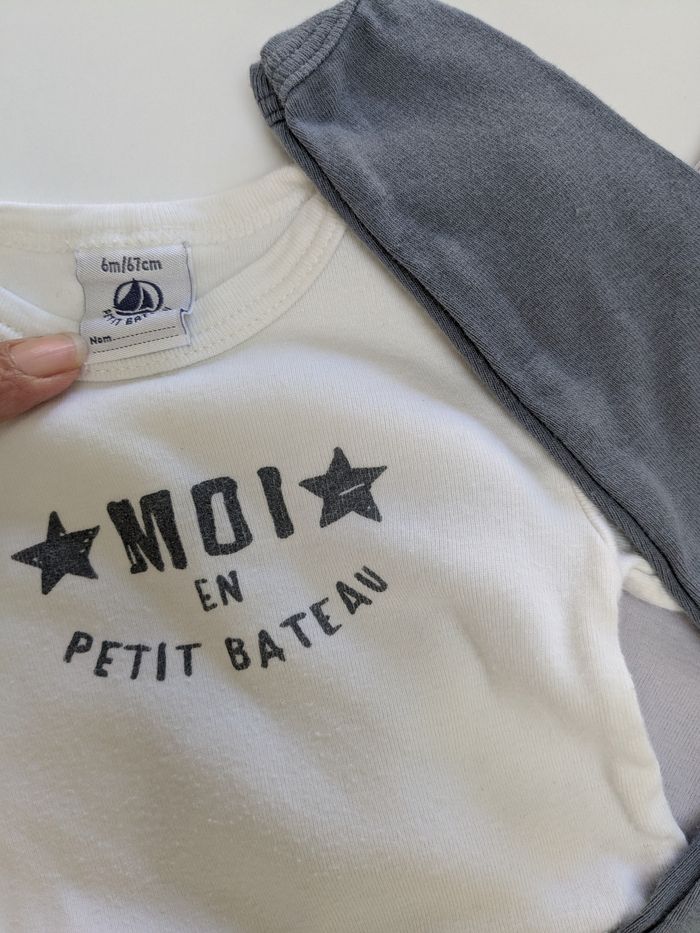 Lot 3 body Petit Bateau - photo numéro 2
