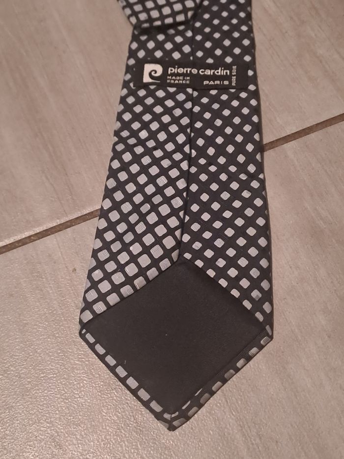 Cravate Noir Blanc Pierre Cardin - photo numéro 9