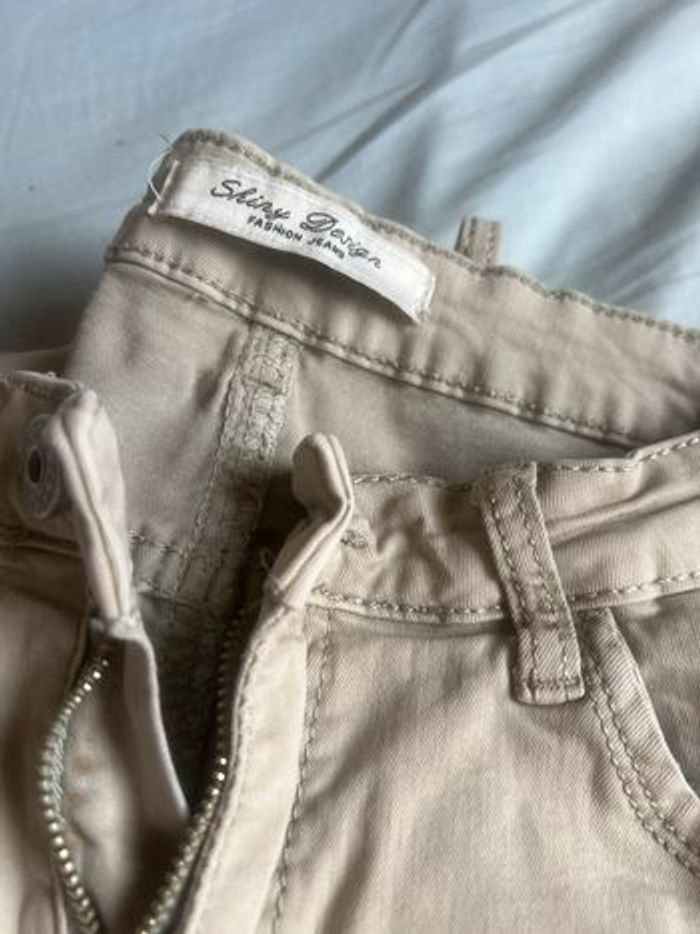 Pantalon slim kaki Shiny Design - photo numéro 2