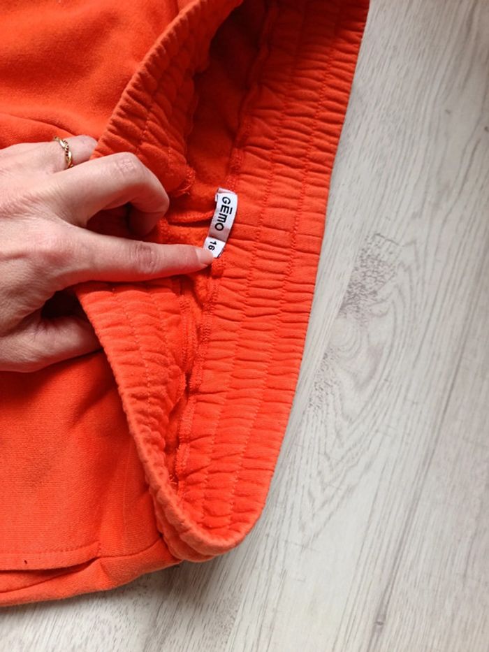 Pantalon de jogging orange taille 16 ans équivalent à du S - photo numéro 7