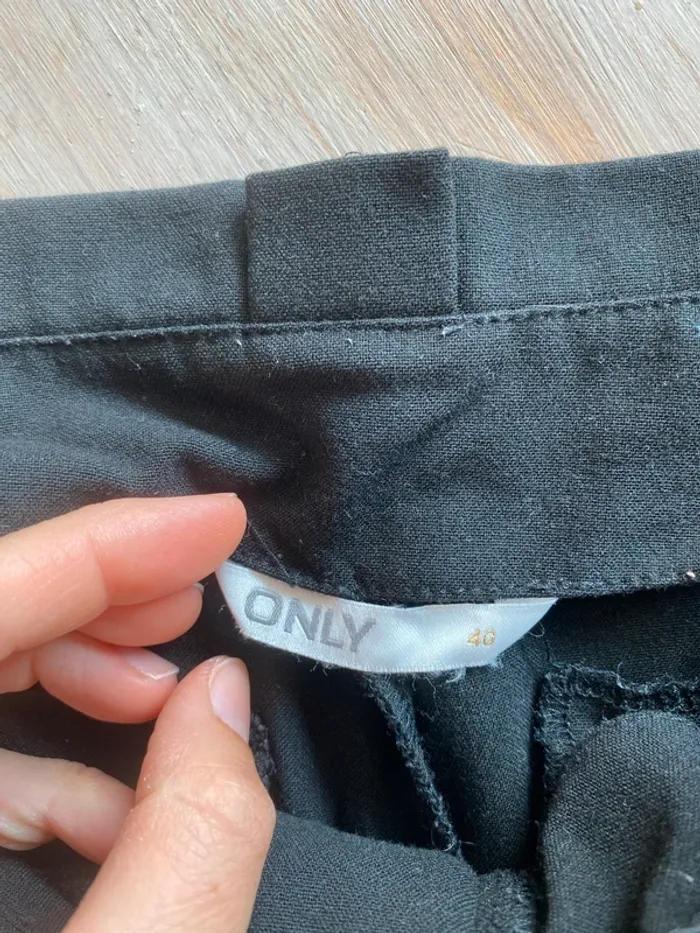 Pantalon « paperbag » avec ceinture à nouer Only - taille 40 - photo numéro 4