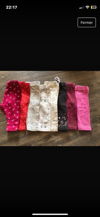 Lot leggings 3 mois