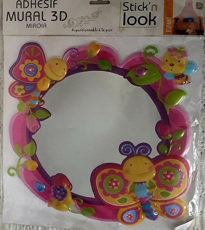 Miroir repositionnable stickers 3 D - photo numéro 2