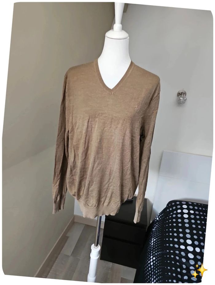 Pull 100% laine Ralph Lauren marron clair xl