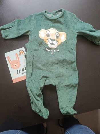 Pyjama Simba bébé garçon 3 mois