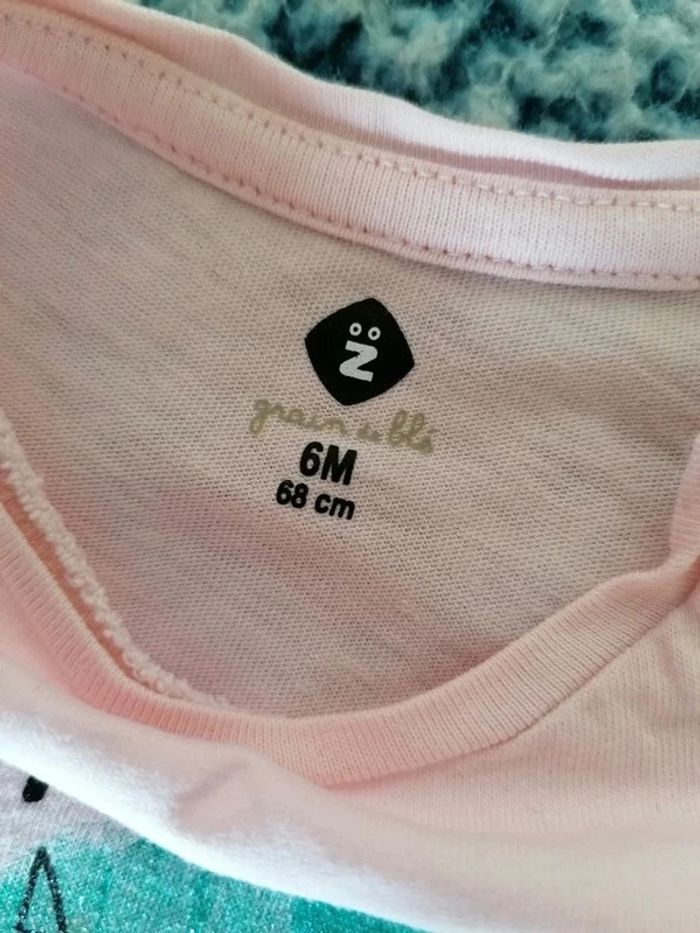 Tee-shirt fille taille 6 mois - photo numéro 4