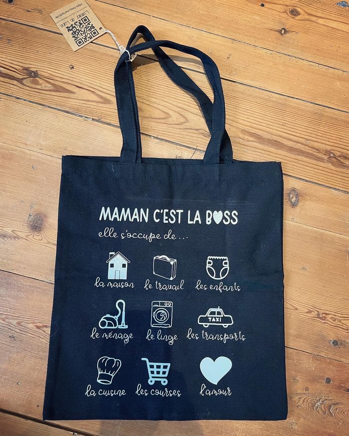 Tote bag | fait main | Maman c’est la bosse