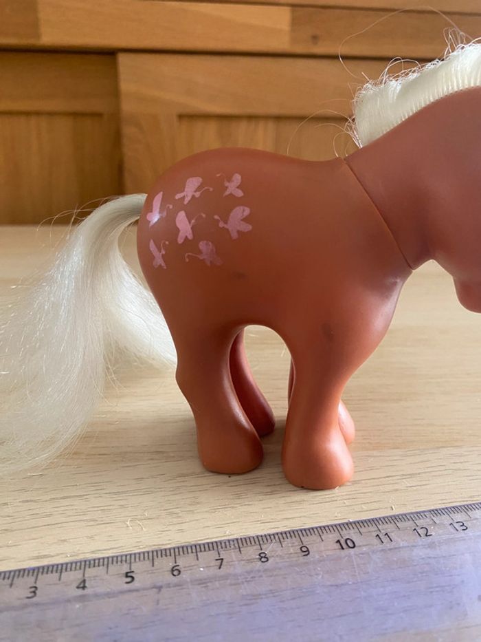 Petit poney Little pony hasbro butterscotch Italy brown marron 1982 cannella - photo numéro 3