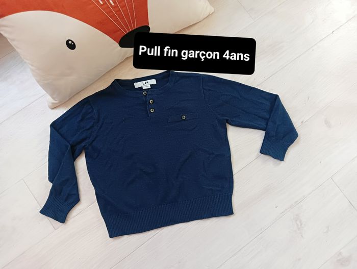 Pull fin 4 ans garçon LH