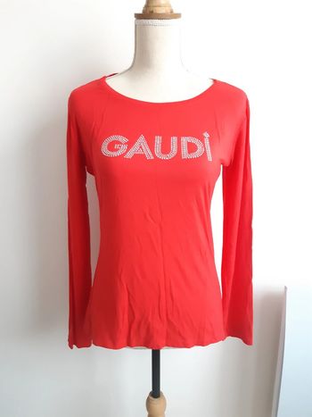 Tee shirt manches longues rouge GAUDI T36