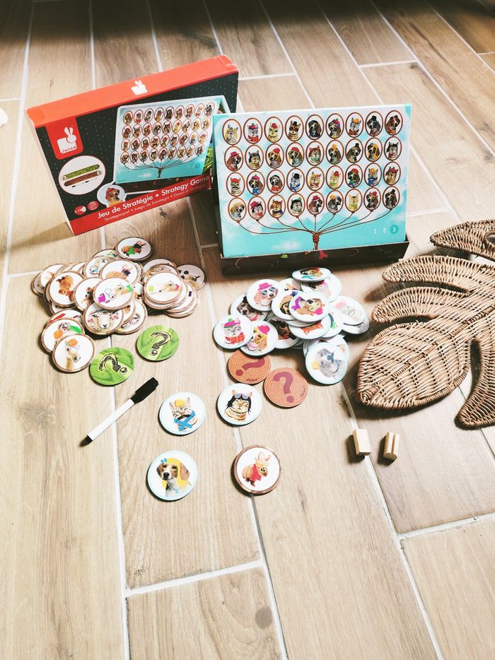 🧐Tekitoua Jeu de stratégie type qui est ce ?  avec animaux marque Janod