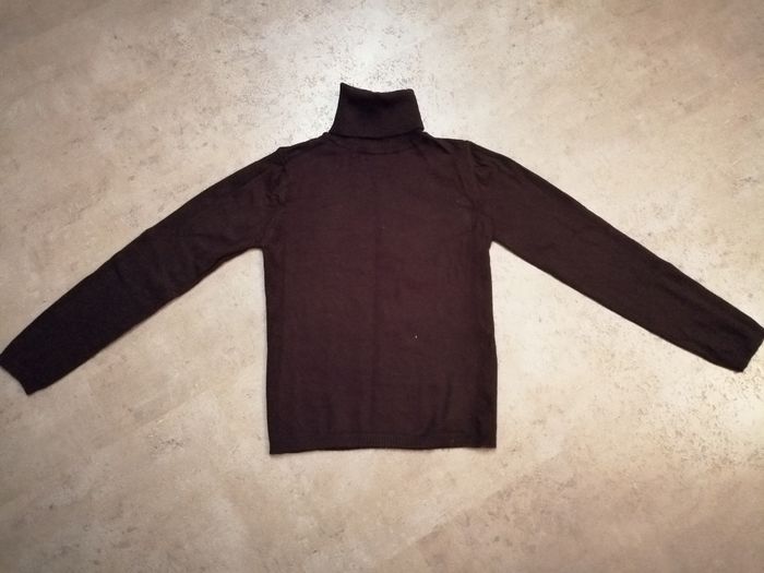 Pull col roulé fin marron Taille M ZARA neuf - photo numéro 2