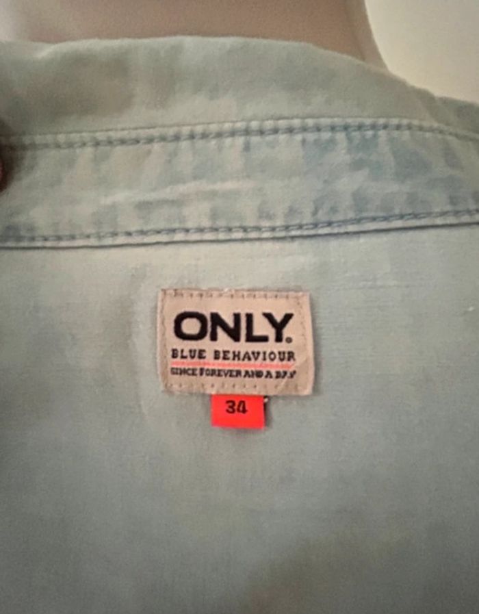 Chemise en jean, bleue, Only - photo numéro 11