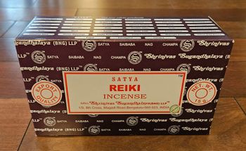 Bâtons Encens - Satya Reiki - Boite de 12 paquets de 15g (total 180g)
