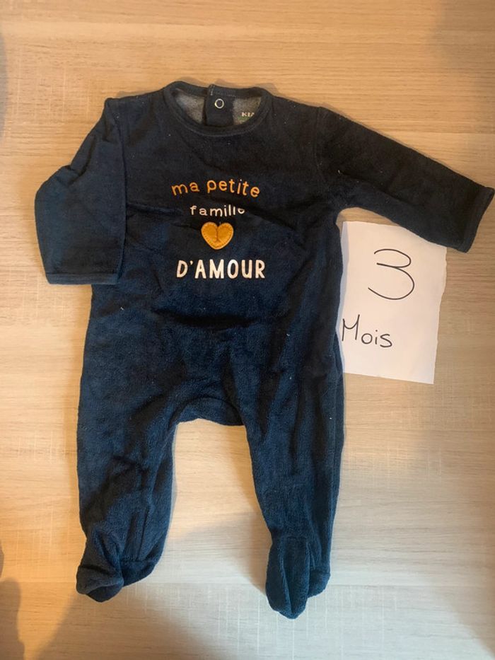 Pyjama velours 3 mois