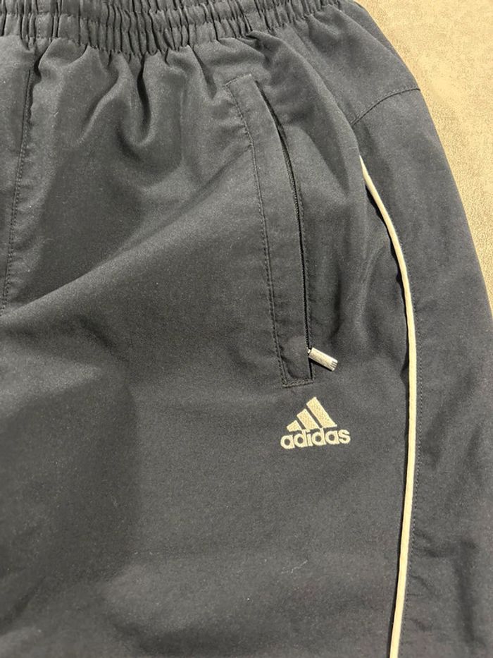 Ensemble de survêtement Adidas Vintage Brodé Bleu marine et gris Taille XS - photo numéro 13