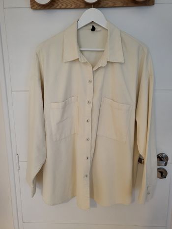 Chemise velour oversize