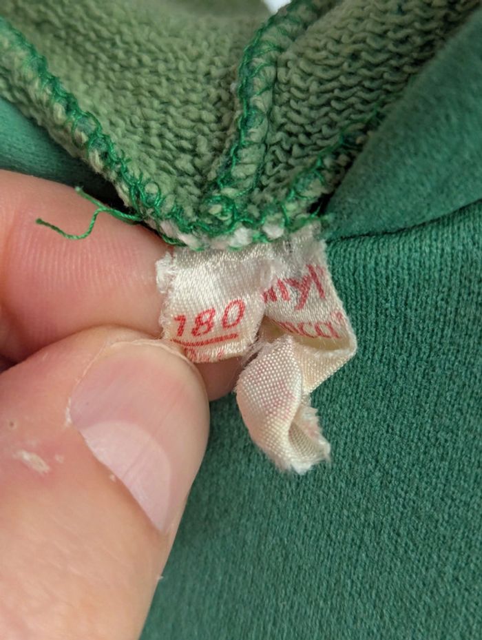 Sweat à capuche vintage Dropnyl Helanca - Vert - photo numéro 9