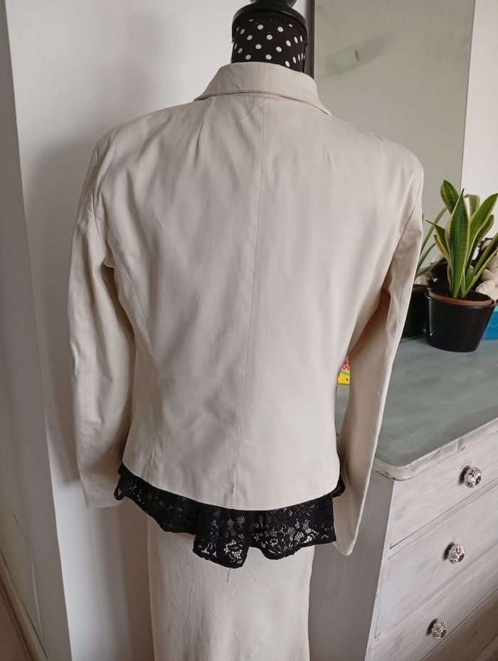 Blazer/ Veste beige. Jennyfer 40 - photo numéro 3