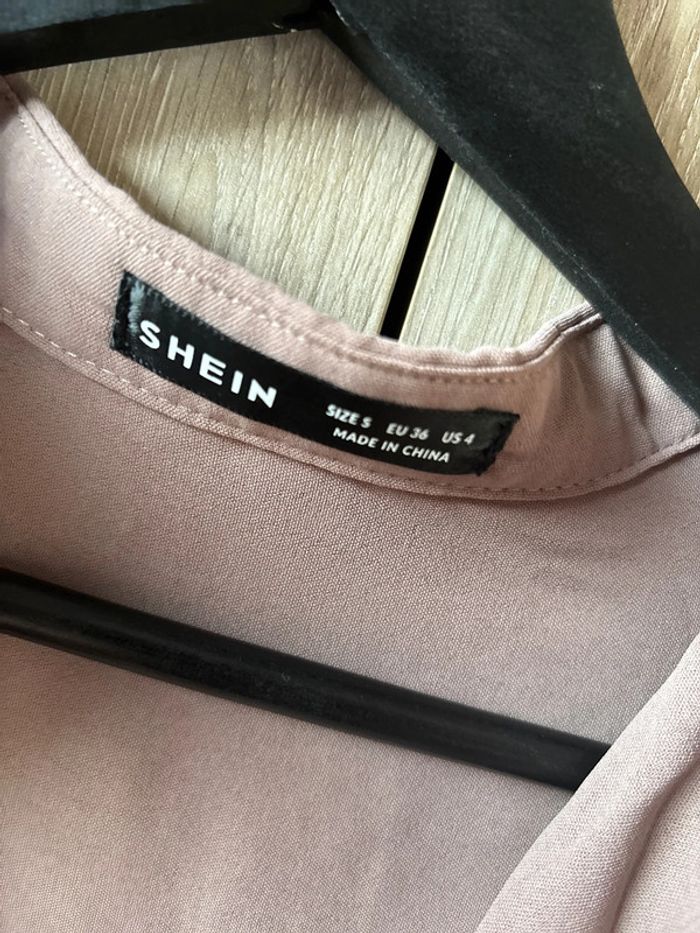 Chemisier long avec ceinture à nouer Shein - photo numéro 3