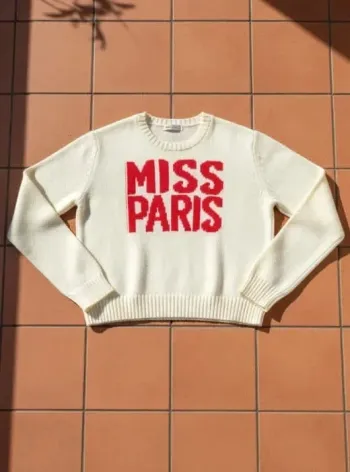 Pull blanc, Solenne, taille S, Miss Paris chic tendance