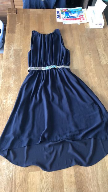 Robe cérémonie soirée bleu marine