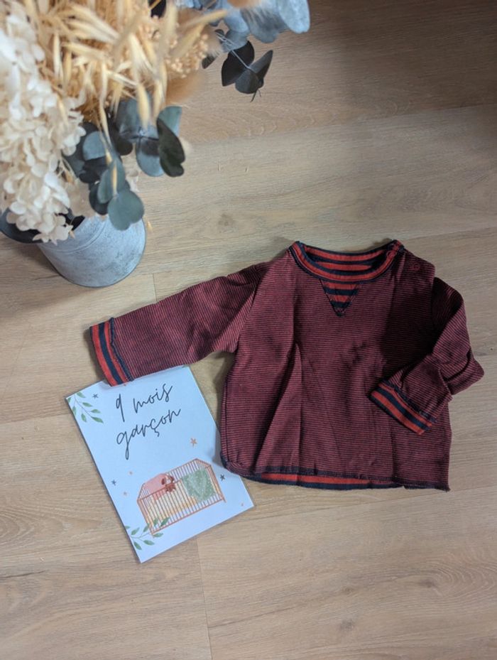 T-shirt manches longues 9 mois Bout'chou