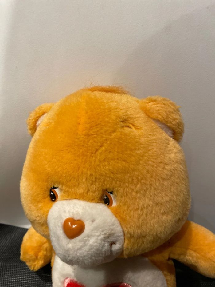 Peluche Bisounours orange Care Bears Grosbisou cœur Jemini 2004 30cm - photo numéro 12