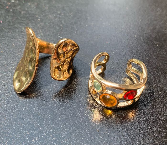 Lot 2 bagues ajustables neuves - photo numéro 1