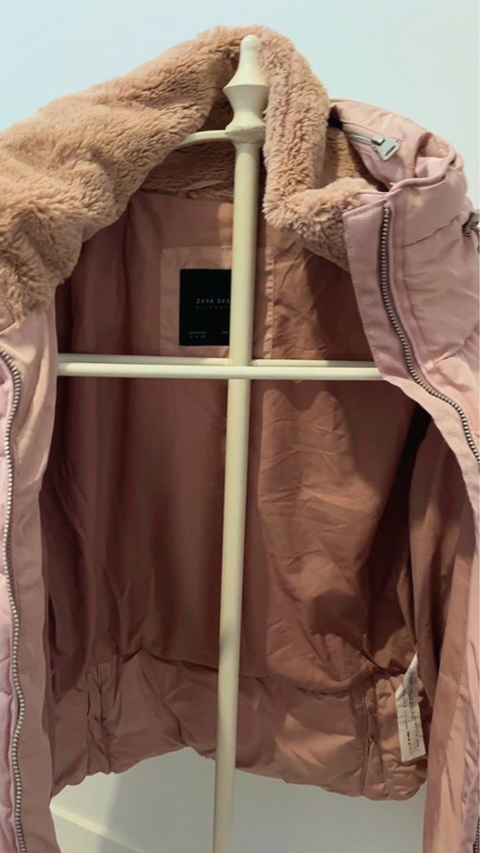 Doudoune rose poudré ZARA - photo numéro 3