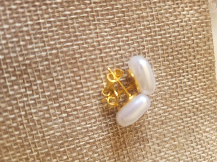 Boucle d'oreille upcyclé avec jolis boutons - photo numéro 4
