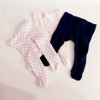 Lot de 3 paires de collants 1 - 3 mois