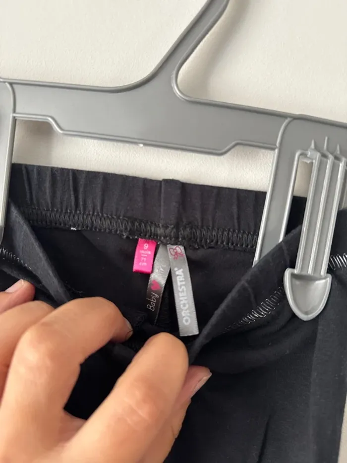 👖 Leggings noir orchestra - très bon état - 71 cm- bébé fille -9 mois - photo numéro 3