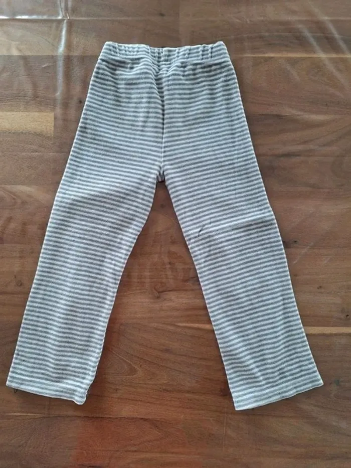 Pyjama velours rouge et gris 2 pièces fille Orchestra 4 ans - photo numéro 5