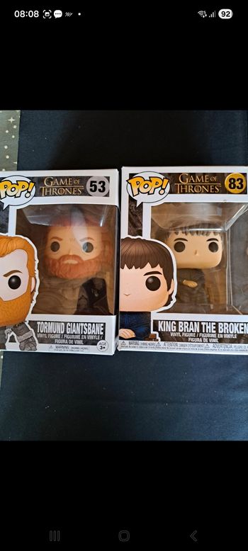 Lot de 2 pop Game Of Thrones 