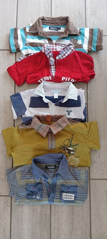 Lot de polos ml 12 mois