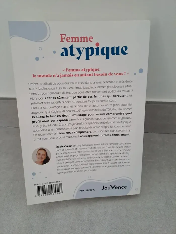Livre Femme atypique - Élodie Crépel - Hypersensibilité TDAH HP - photo numéro 2