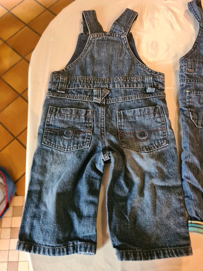 Lot 3 salopettes Jean velours 9M Orchestra Vertbaudet - photo numéro 3