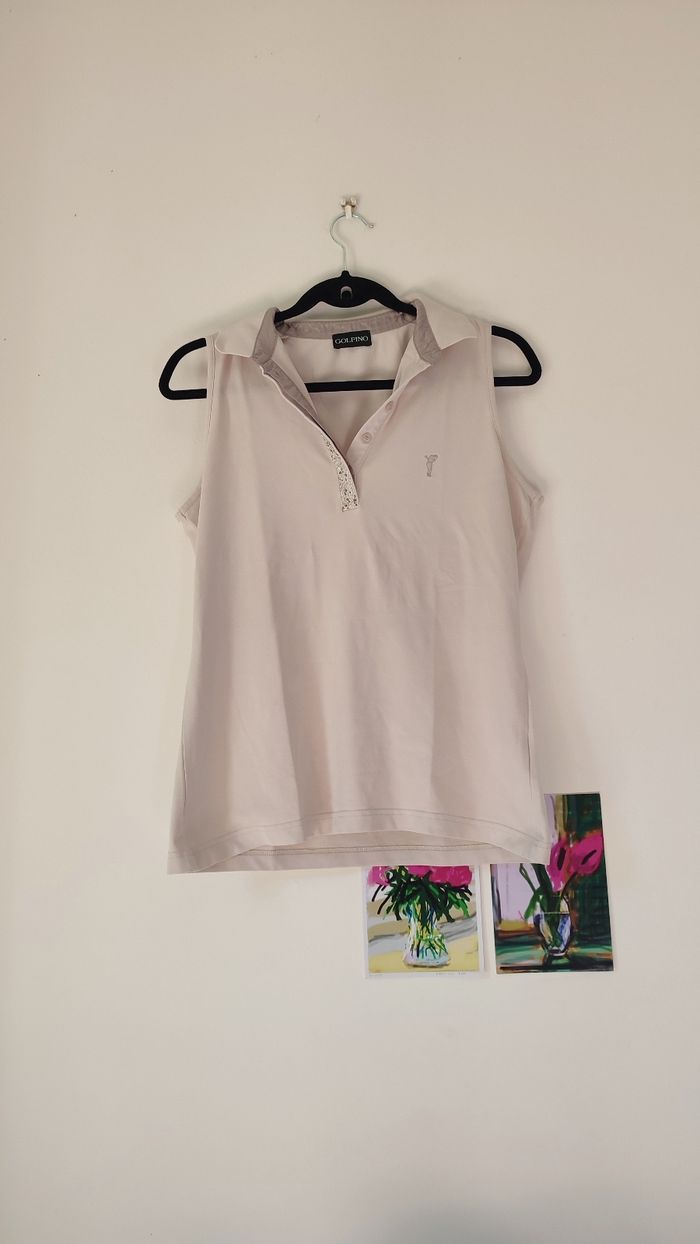 Polo Golfino gris T40 Neuf