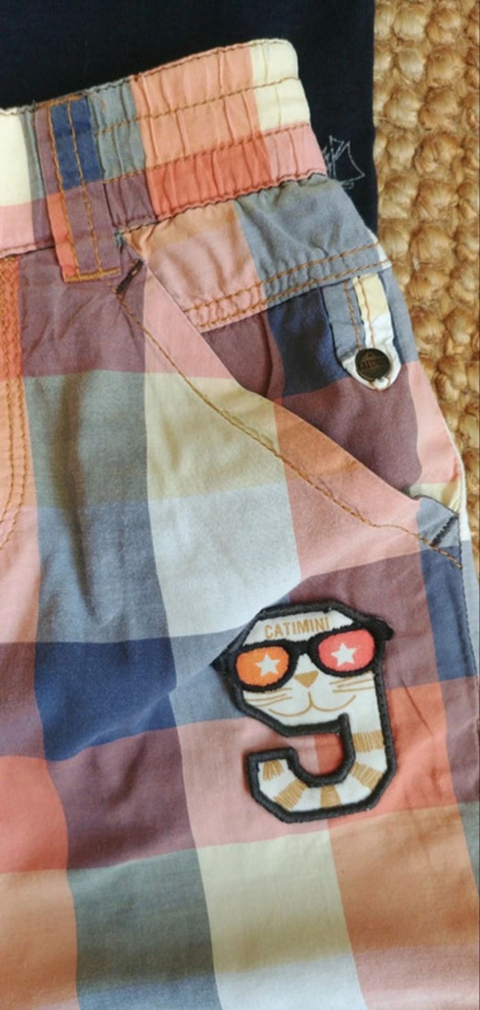 Ensemble body Petit Bateau et bermuda Catimini 2 ans - photo numéro 8