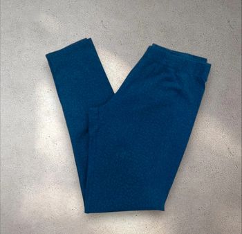 Legging bleu imprimé léopard taille 38