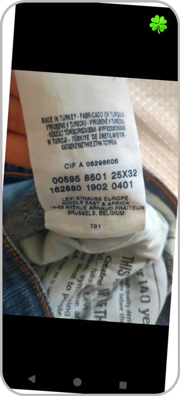 Jeans Levi's 595 femme 34 - photo numéro 4